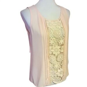 Feminine Lace open back tank top